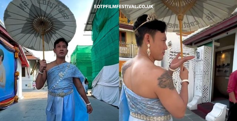 Kocaknya Denny Sumargo Pakai Baju Tradisional Wanita Thailand