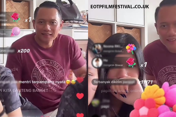 momen AHY gabung live TikTok sang putri