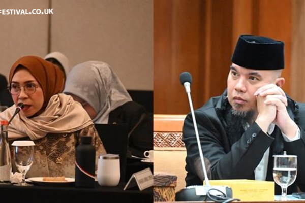 Melly Goeslaw & Ahmad Dhani Nyanyi di Rapat Komisi X DPR RI