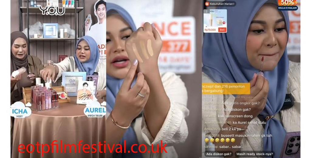 Sesi Live Shopping Selebritas di Shopee Live Aurel Hermansyah Sesi Live Shopping